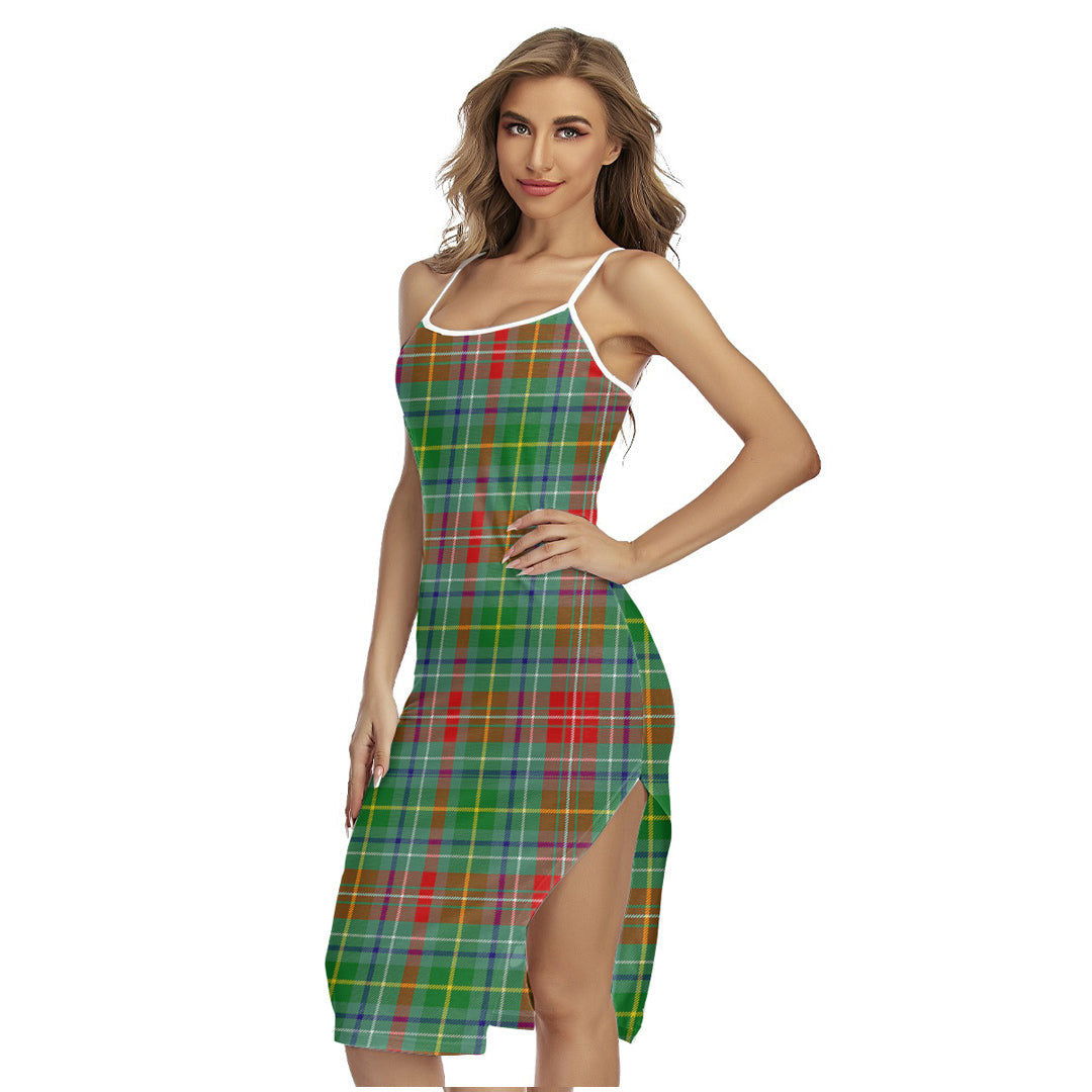 Muirhead Tartan Plaid Back Cross Cami Dress