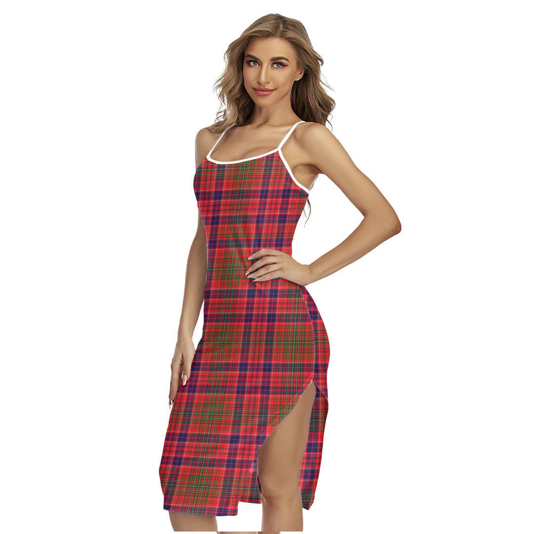 Lumsden Modern Tartan Plaid Back Cross Cami Dress