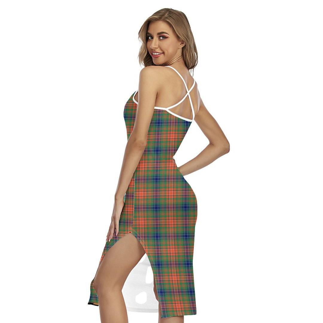 Wilson Ancient Tartan Plaid Back Cross Cami Dress