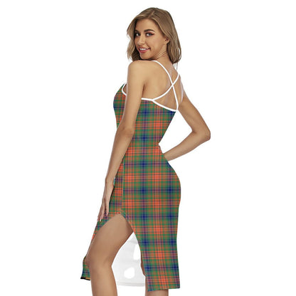 Wilson Ancient Tartan Plaid Back Cross Cami Dress