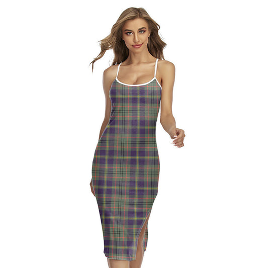 Taylor Weathered Tartan Plaid Back Cross Cami Dress