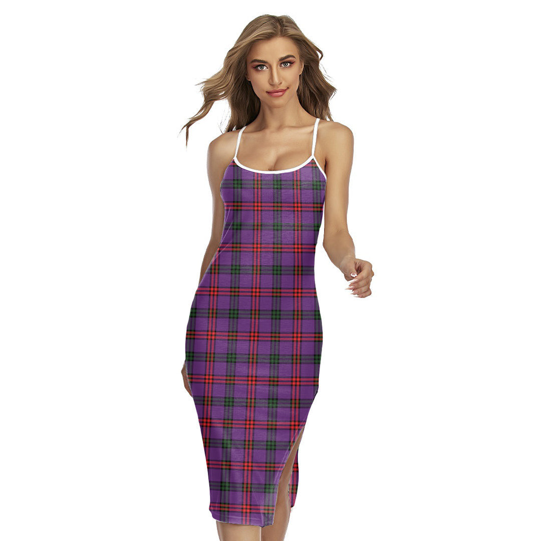 Montgomery Modern Tartan Plaid Back Cross Cami Dress