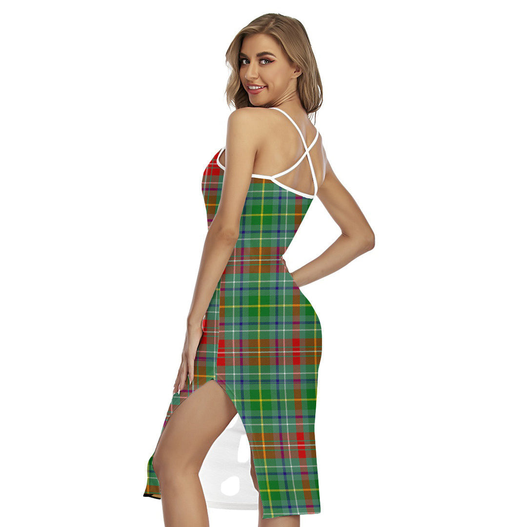 Muirhead Tartan Plaid Back Cross Cami Dress