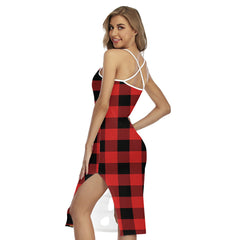 Rob Roy MacGregor Modern Tartan Plaid Back Cross Cami Dress