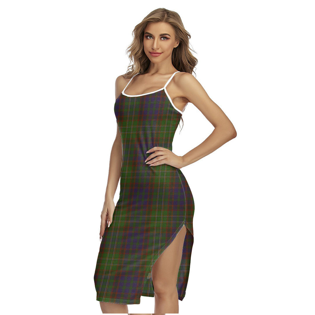 Cunningham Hunting Modern Tartan Plaid Back Cross Cami Dress