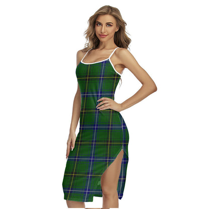 Henderson Modern Tartan Plaid Back Cross Cami Dress