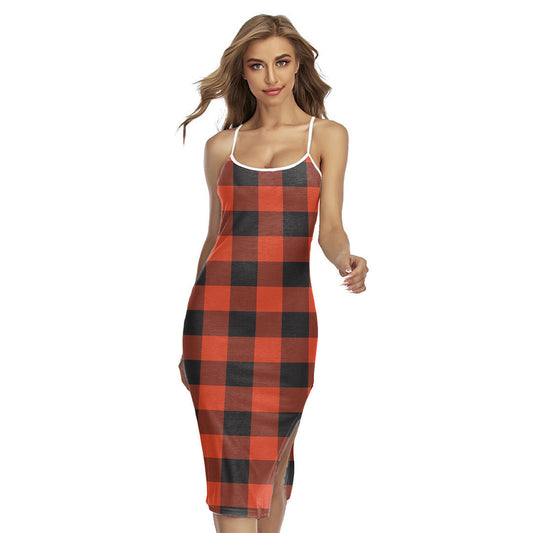 Rob Roy MacGregor Ancient Tartan Plaid Back Cross Cami Dress