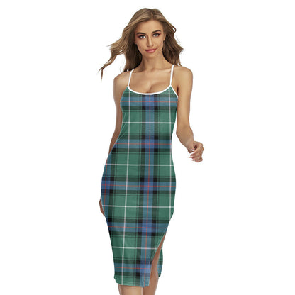 MacDonald of the Isles Hunting Ancient Tartan Plaid Back Cross Cami Dress