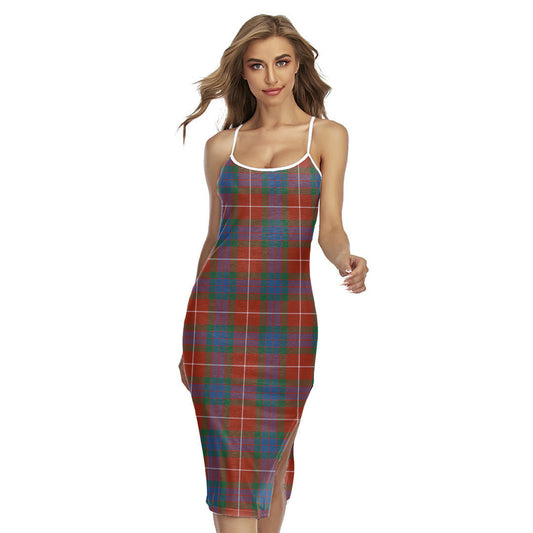 Fraser Ancient Tartan Plaid Back Cross Cami Dress