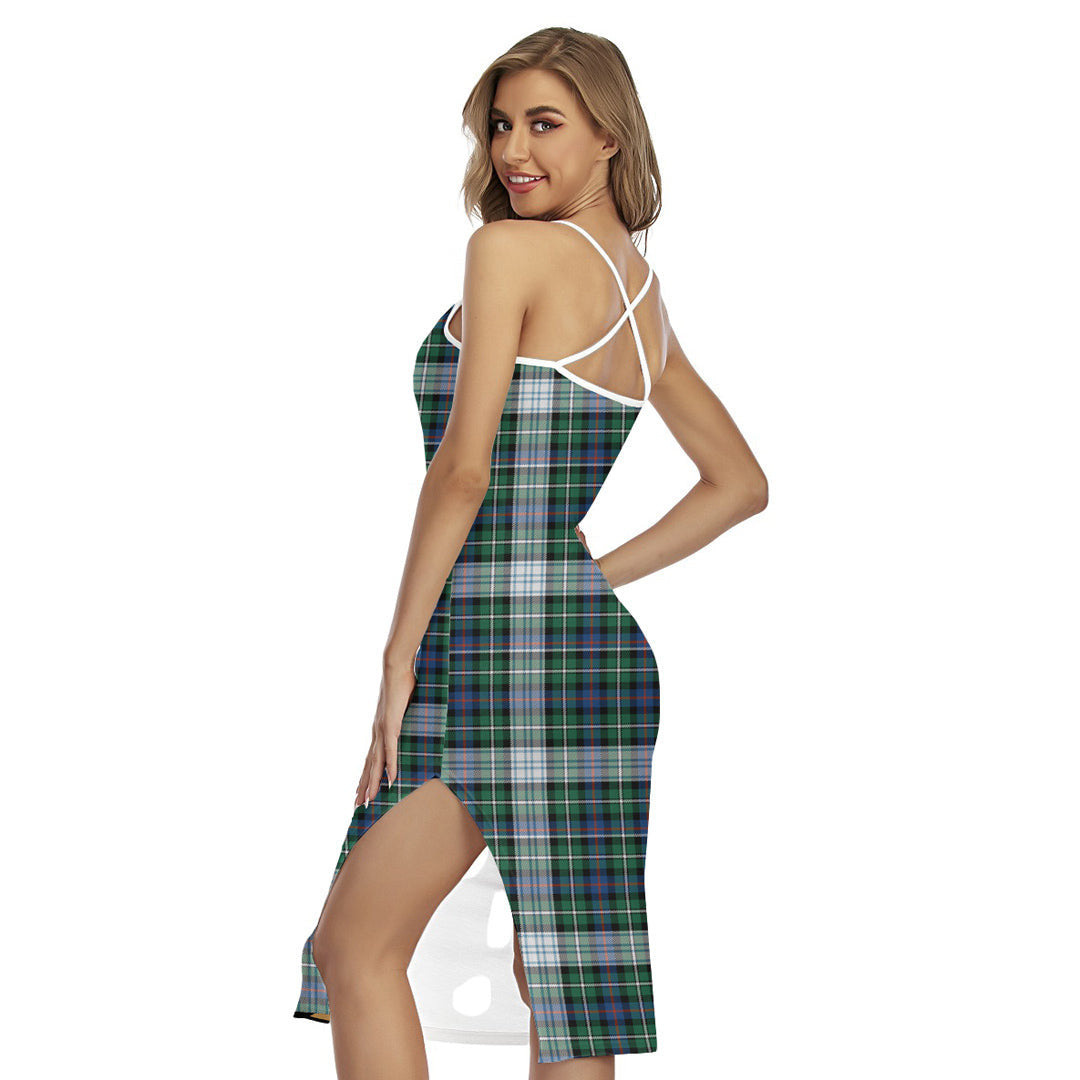 MacKenzie Dress Ancient Tartan Plaid Back Cross Cami Dress