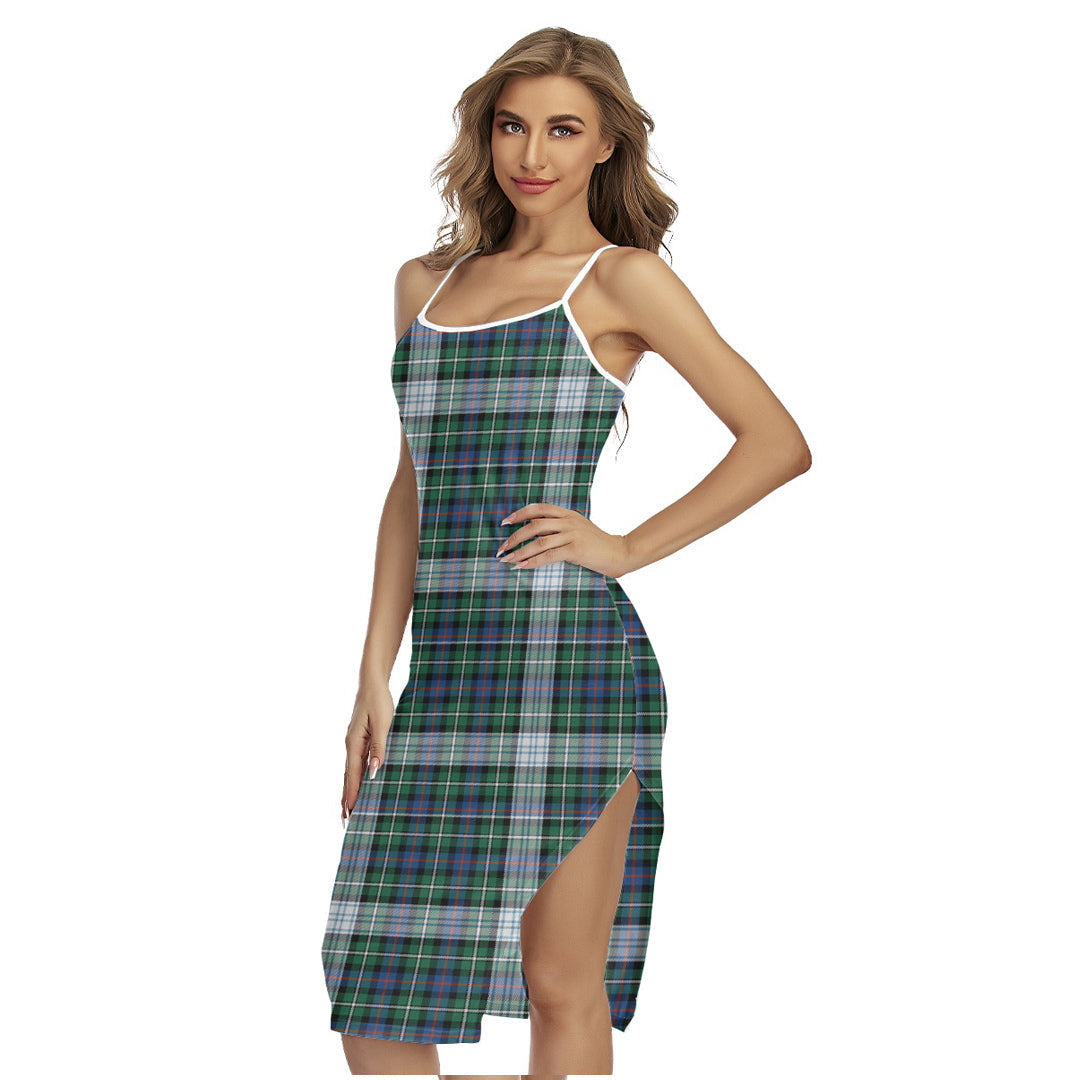 MacKenzie Dress Ancient Tartan Plaid Back Cross Cami Dress