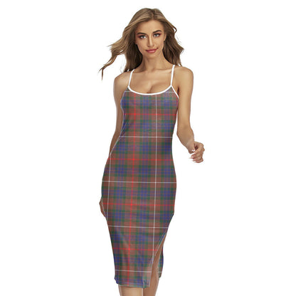 Fraser Hunting Modern Tartan Plaid Back Cross Cami Dress