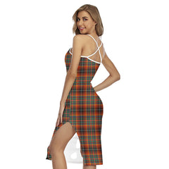 Innes Ancient Tartan Plaid Back Cross Cami Dress