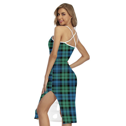 Campbell Ancient 01 Tartan Plaid Back Cross Cami Dress