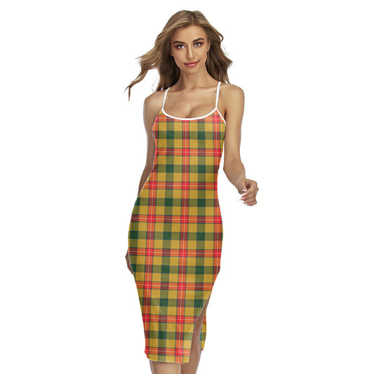 Baxter Tartan Plaid Back Cross Cami Dress