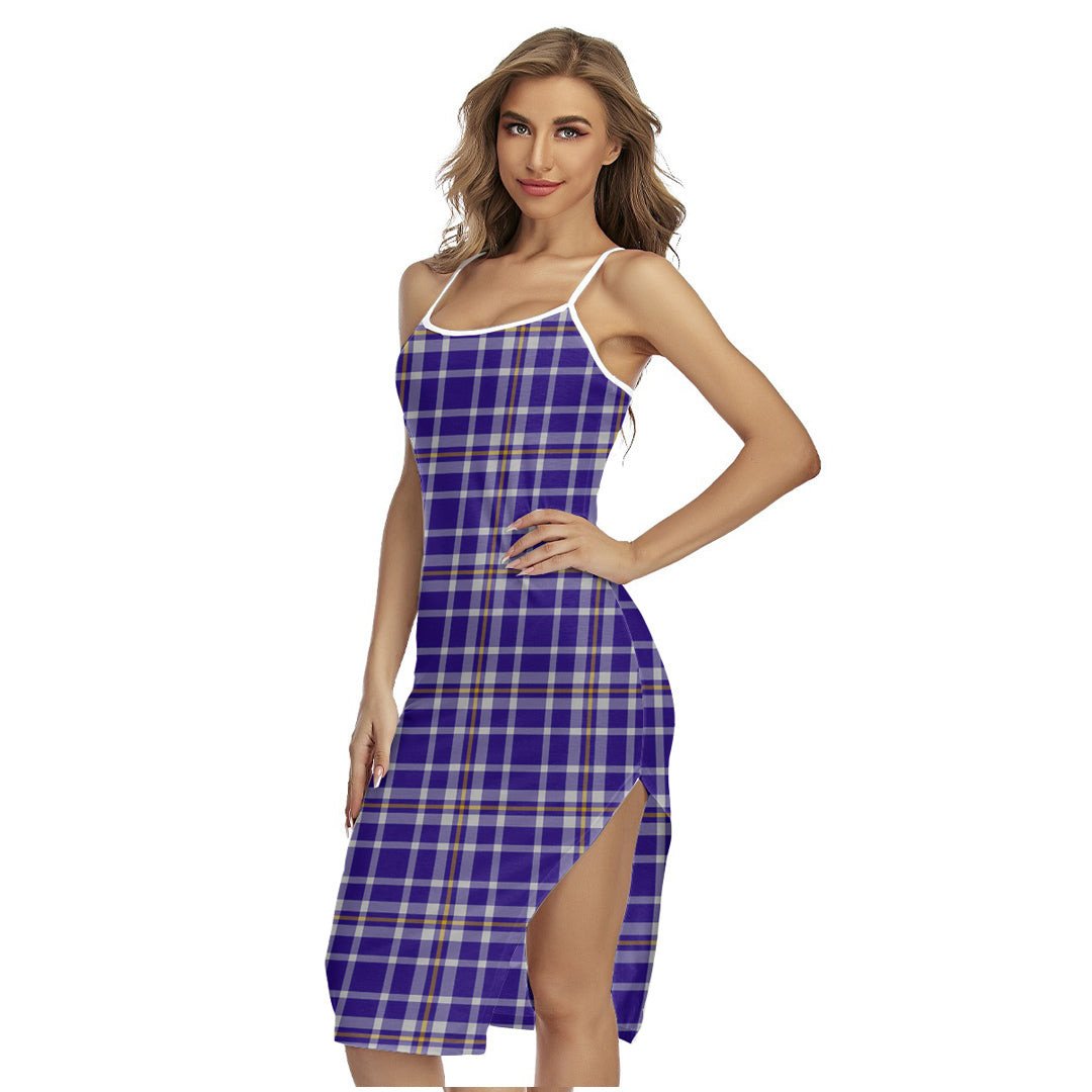 Ochterlony Tartan Plaid Back Cross Cami Dress