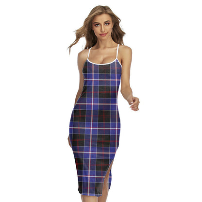 Dunlop Modern Tartan Plaid Back Cross Cami Dress