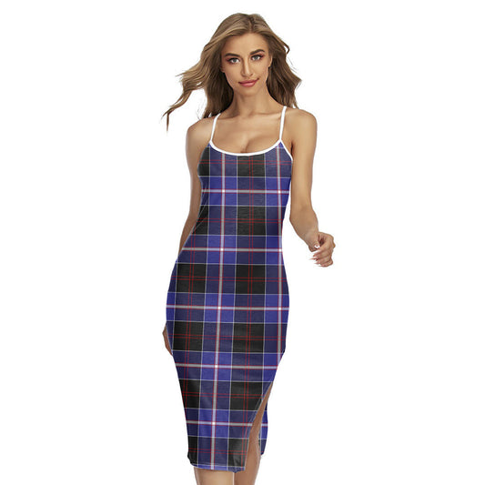 Dunlop Modern Tartan Plaid Back Cross Cami Dress