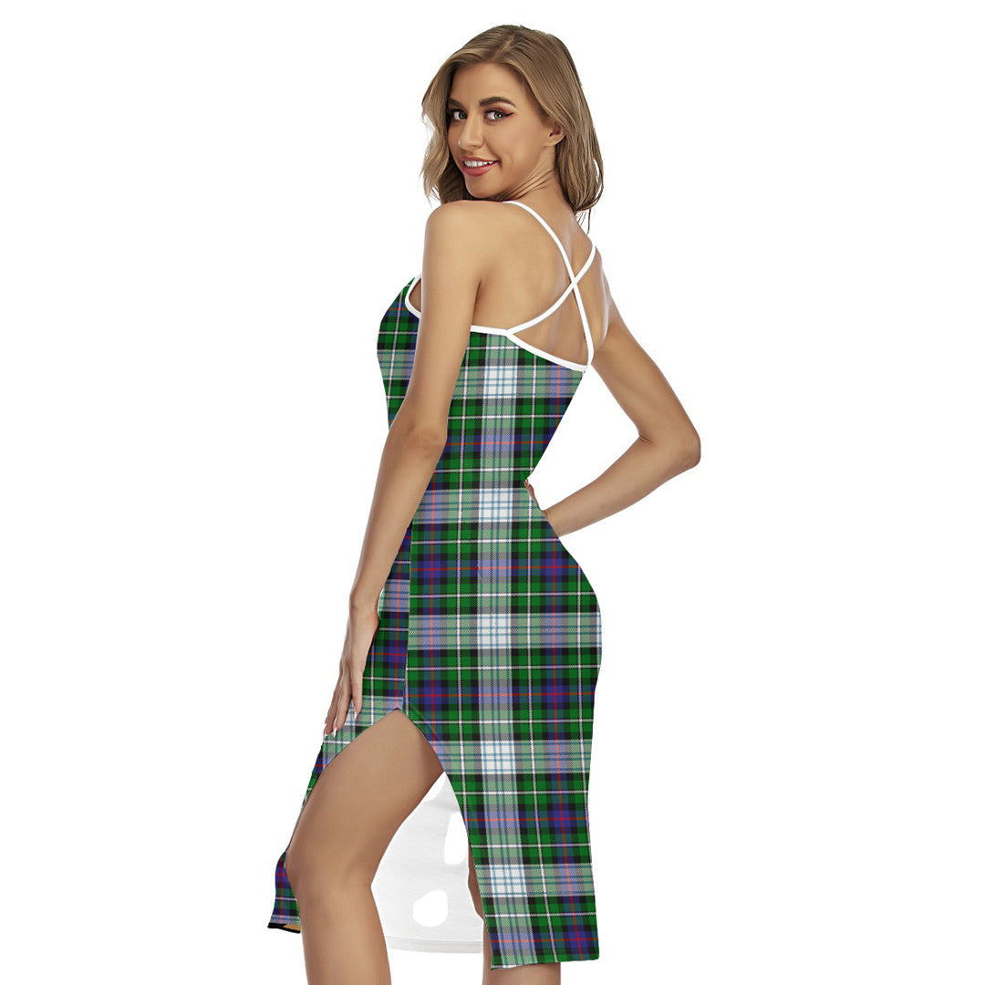 MacKenzie Dress Modern Tartan Plaid Back Cross Cami Dress