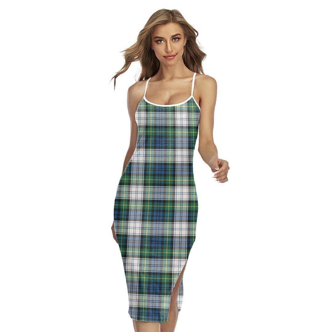 Gordon Dress Ancient Tartan Plaid Back Cross Cami Dress