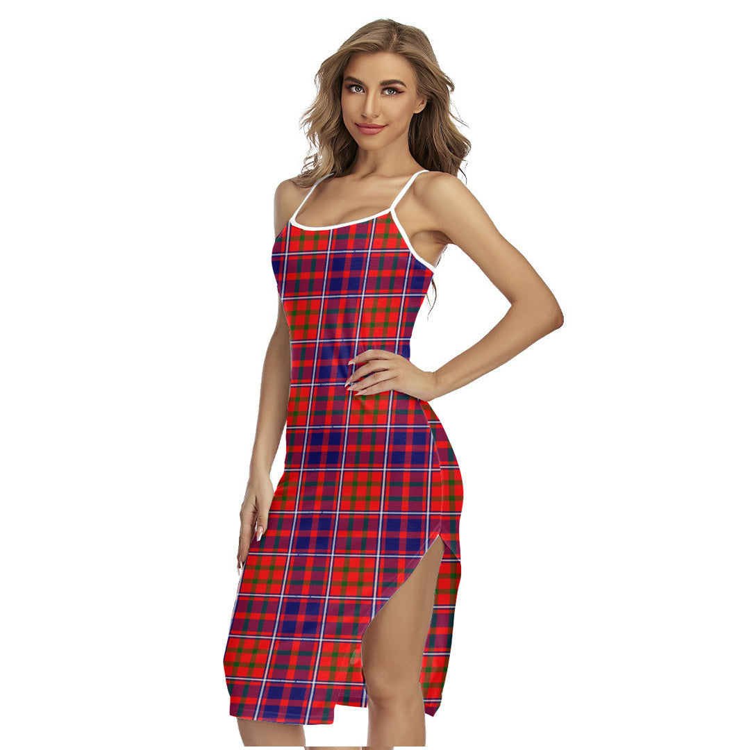 Cameron of Lochiel Modern Tartan Plaid Back Cross Cami Dress