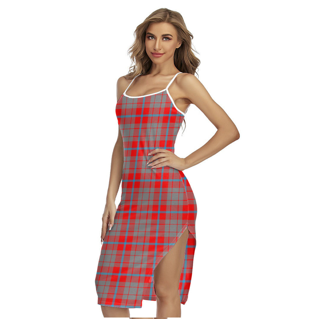Moubray Tartan Plaid Back Cross Cami Dress