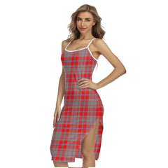 Moubray Tartan Plaid Back Cross Cami Dress