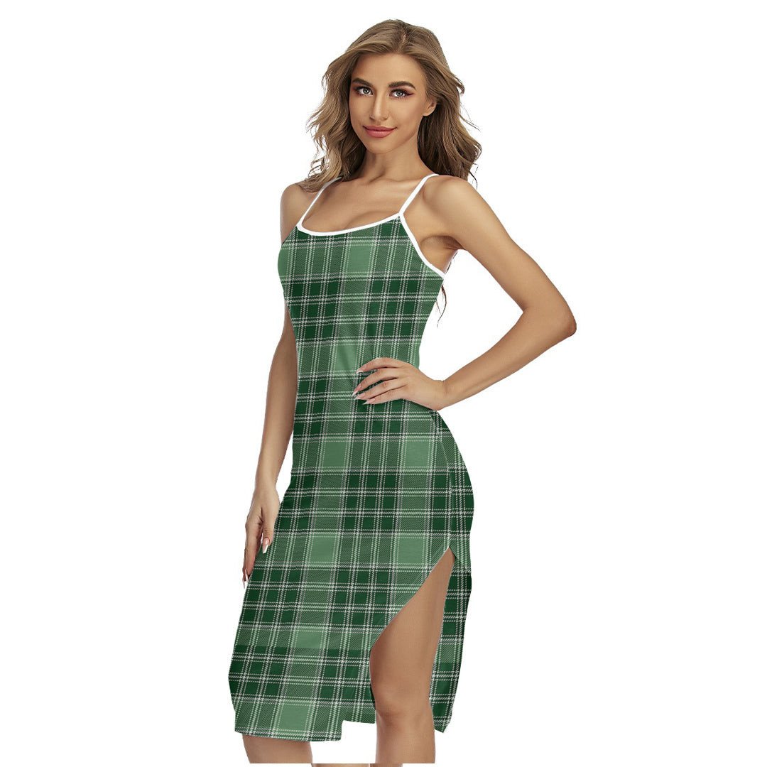 MacDonald Lord of the Isles Hunting Tartan Plaid Back Cross Cami Dress