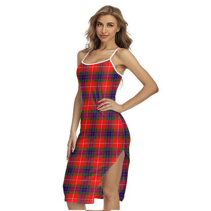 Fraser Modern Tartan Plaid Back Cross Cami Dress