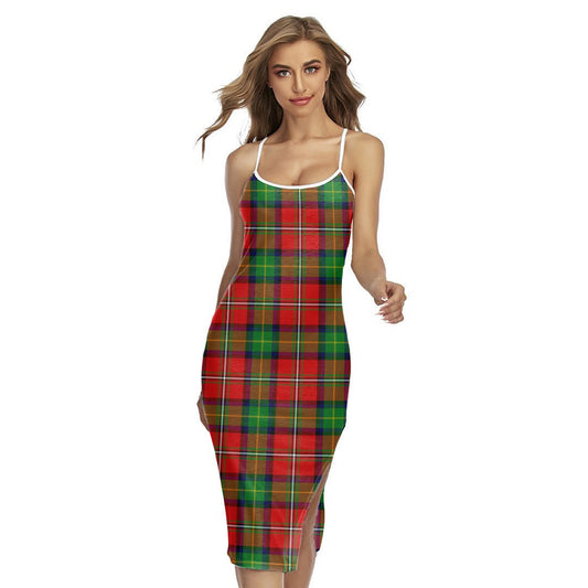 Boyd Modern Tartan Plaid Back Cross Cami Dress