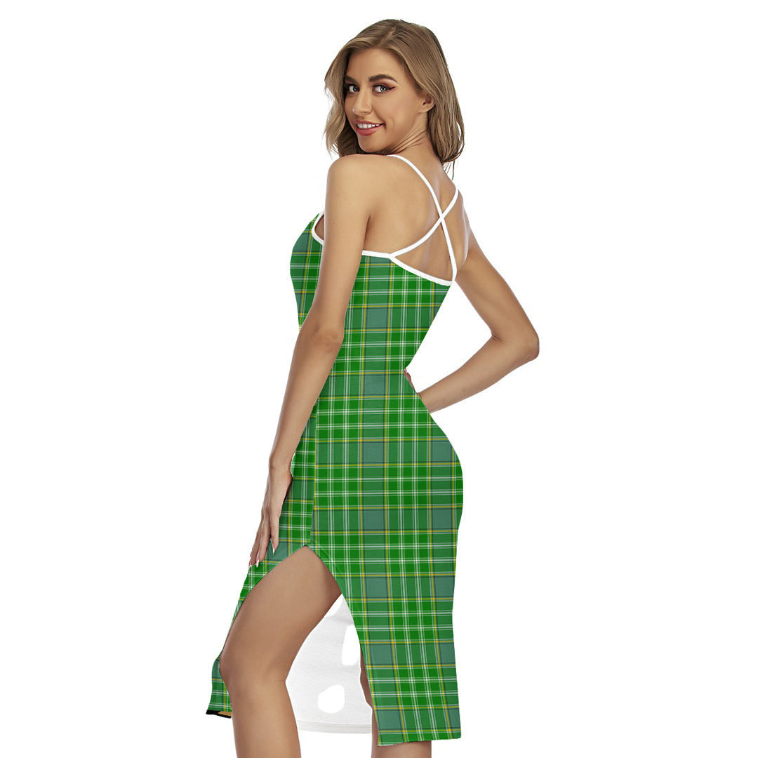 Currie Tartan Plaid Back Cross Cami Dress