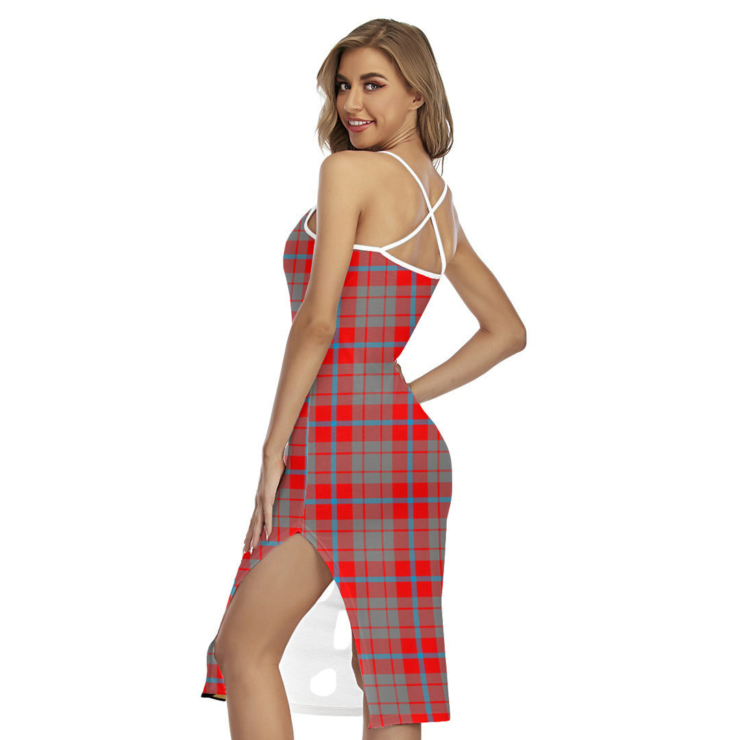 Moubray Tartan Plaid Back Cross Cami Dress
