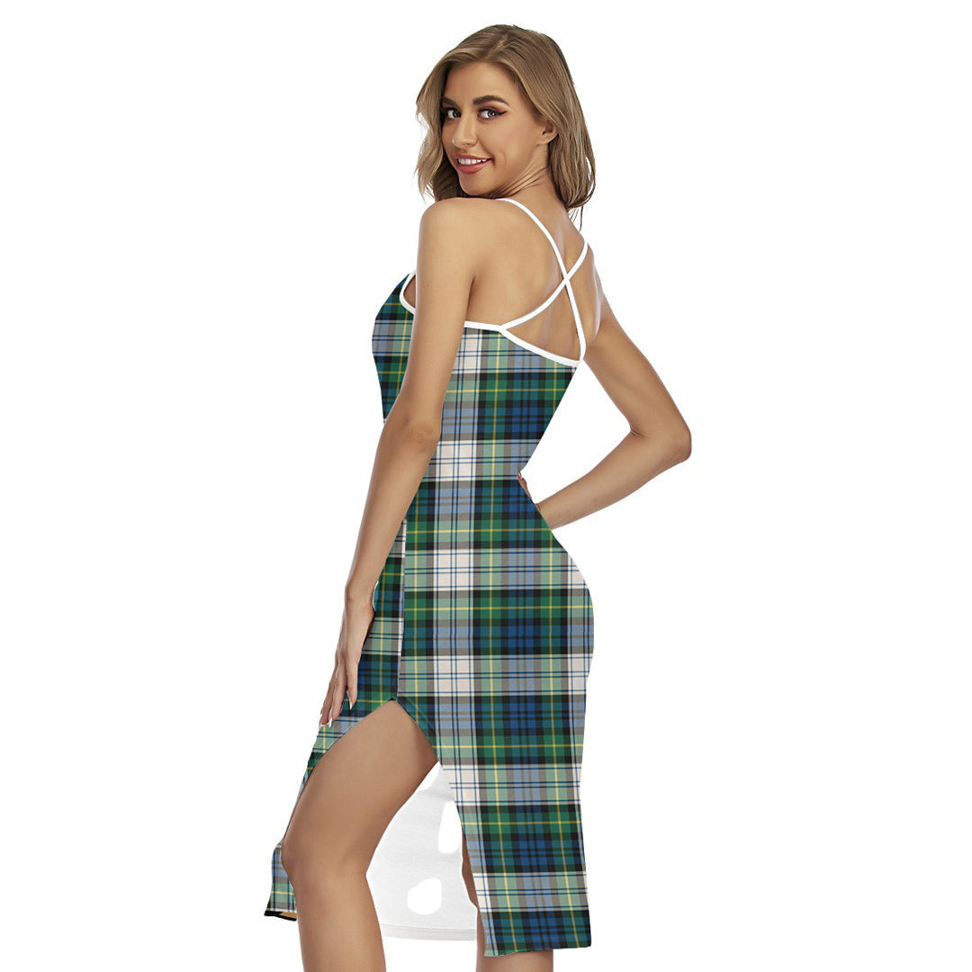 Gordon Dress Ancient Tartan Plaid Back Cross Cami Dress