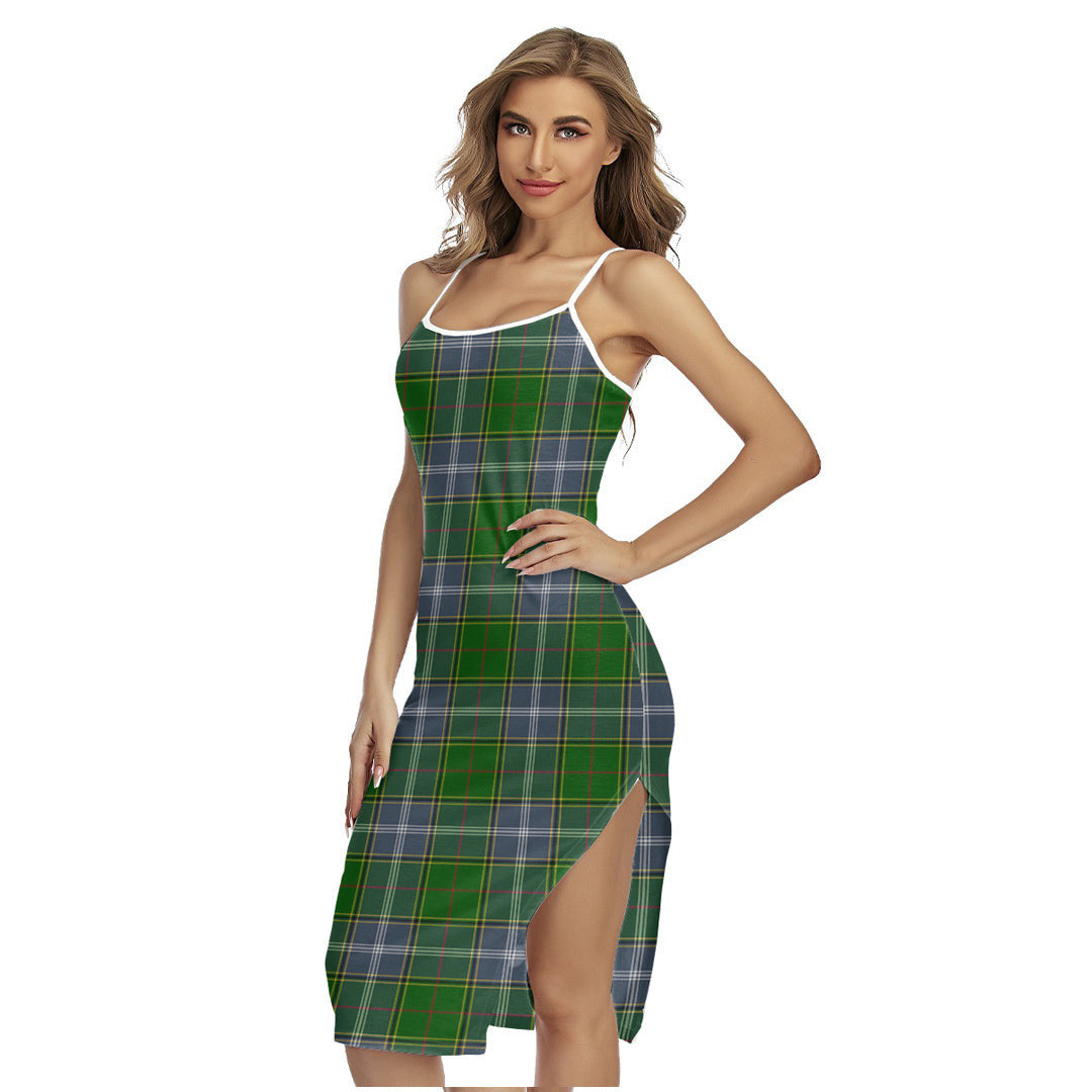 Pringle Tartan Plaid Back Cross Cami Dress