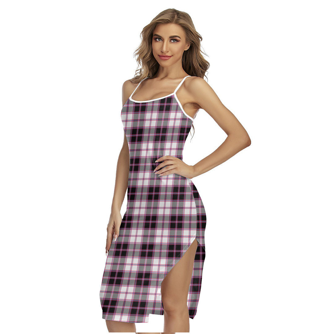 MacPherson Hunting Modern Tartan Plaid Back Cross Cami Dress