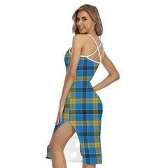 Laing Tartan Plaid Back Cross Cami Dress