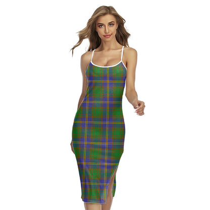 Strange of Balkaskie Tartan Plaid Back Cross Cami Dress