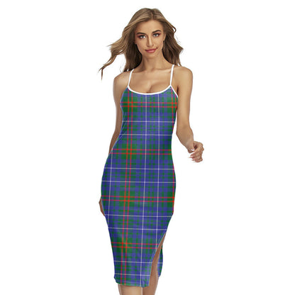 Edmonstone Tartan Plaid Back Cross Cami Dress