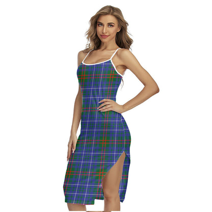 Edmonstone Tartan Plaid Back Cross Cami Dress