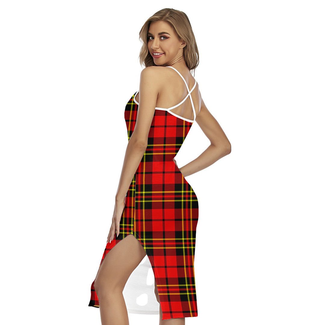 Brodie Modern Tartan Plaid Back Cross Cami Dress