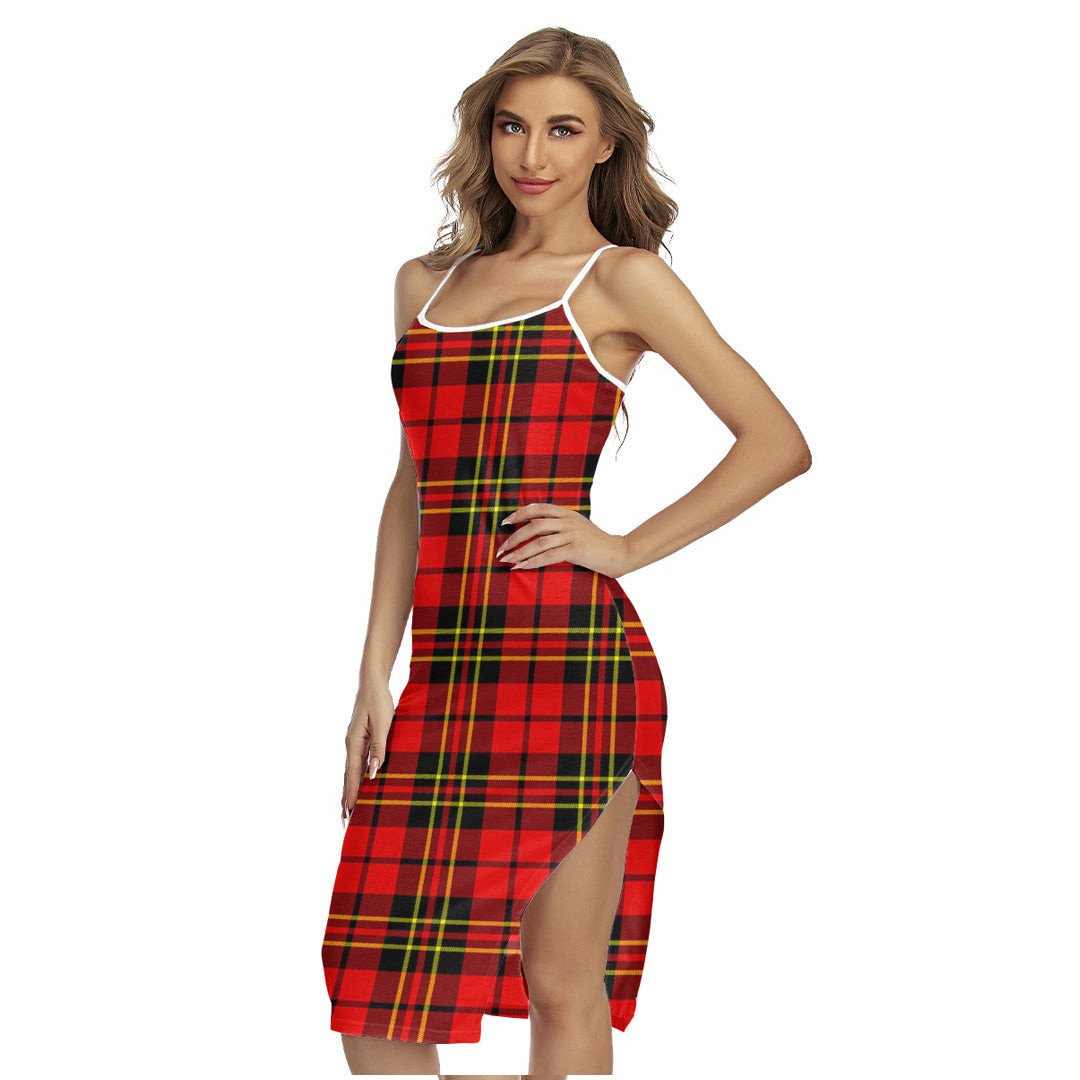 Brodie Modern Tartan Plaid Back Cross Cami Dress