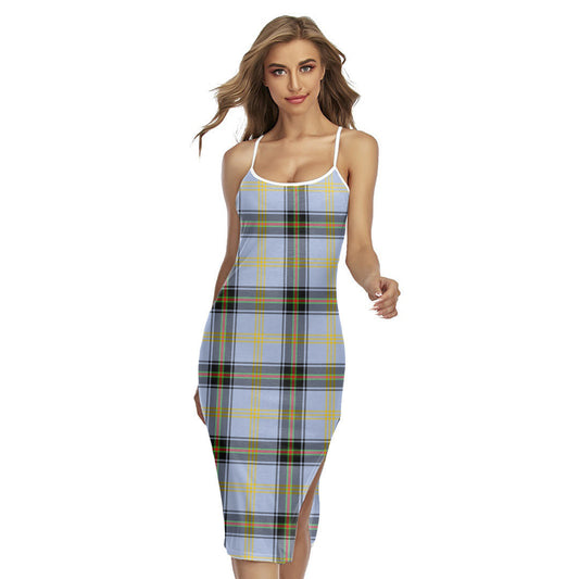 Bell of the Borders Tartan Plaid Back Cross Cami Dress