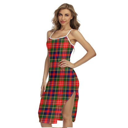 Christie Tartan Plaid Back Cross Cami Dress