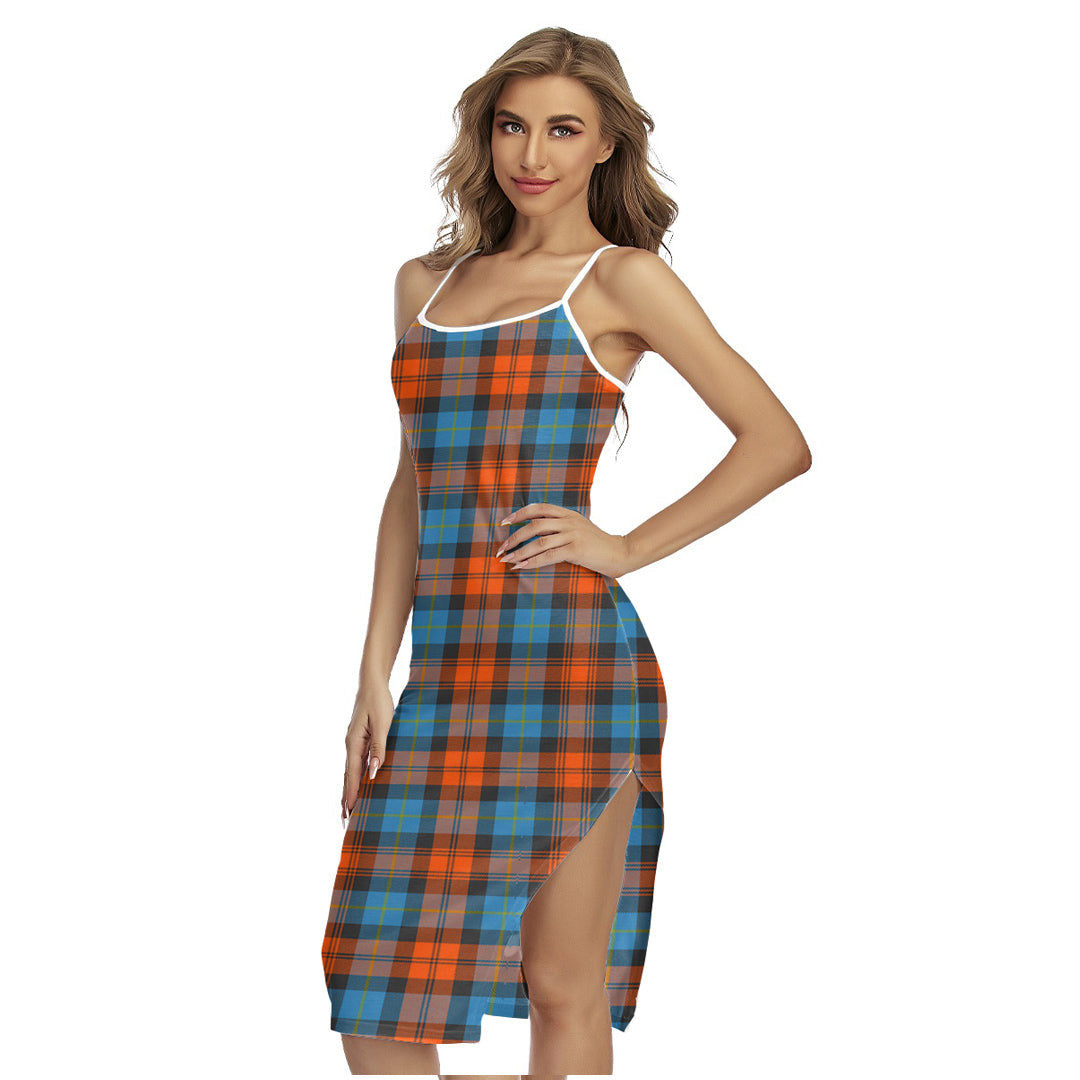 MacLachlan Ancient Tartan Plaid Back Cross Cami Dress