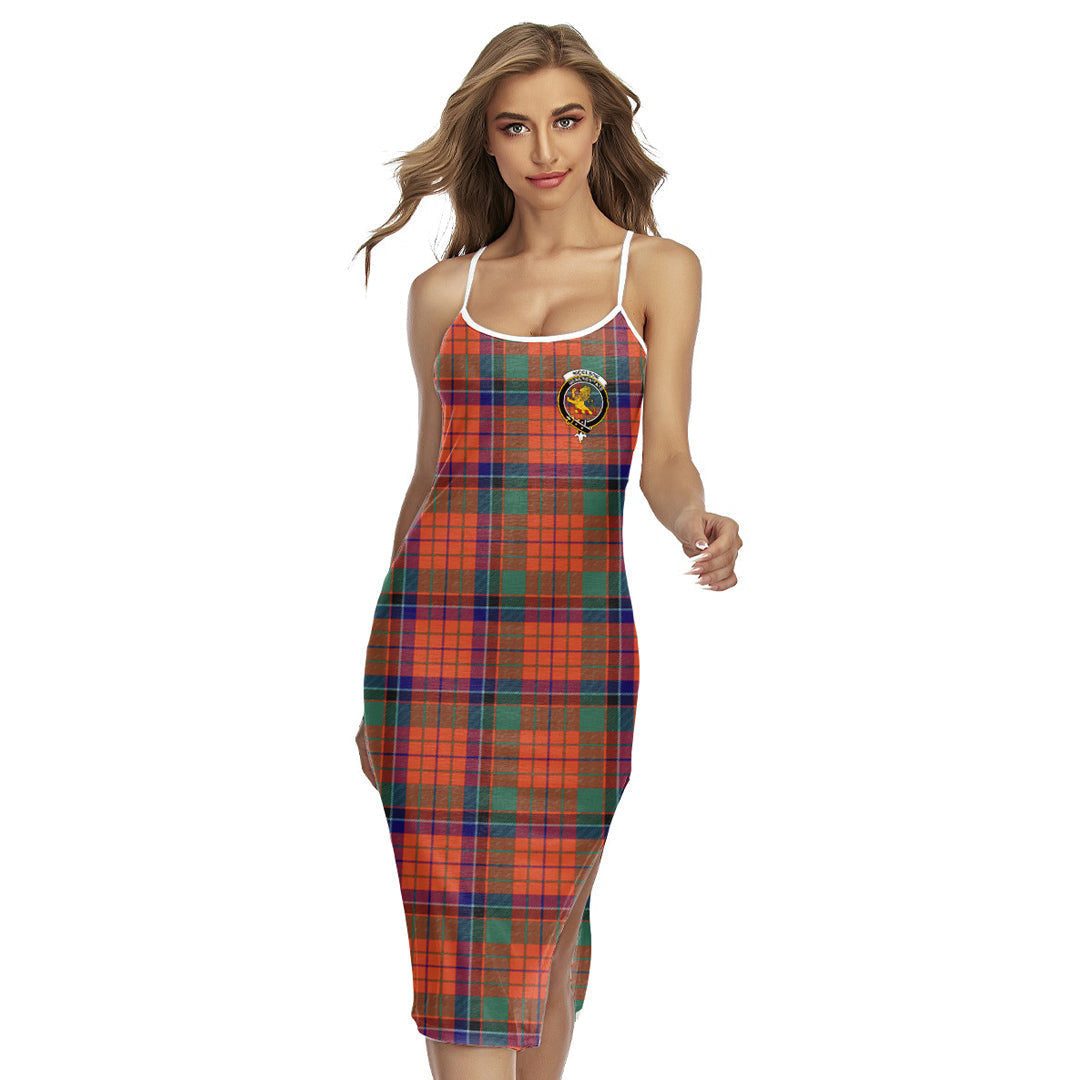 Nicolson Ancient Tartan Crest Back Cross Cami Dress