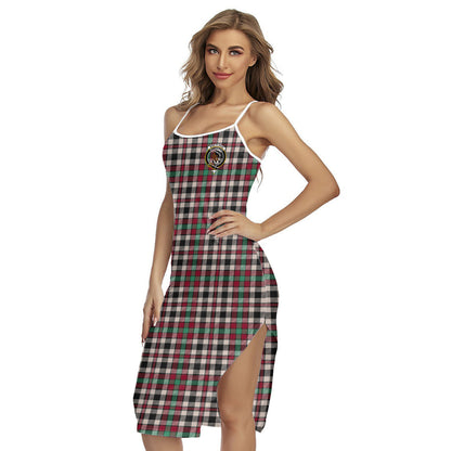 Borthwick Dress Ancient Tartan Crest Back Cross Cami Dress