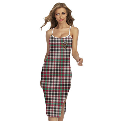 Borthwick Dress Ancient Tartan Crest Back Cross Cami Dress