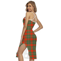 MacGregor Ancient Tartan Crest Back Cross Cami Dress