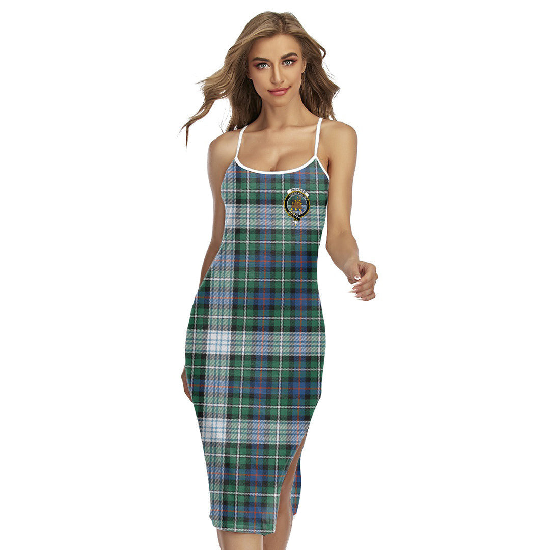 MacKenzie Dress Ancient Tartan Crest Back Cross Cami Dress