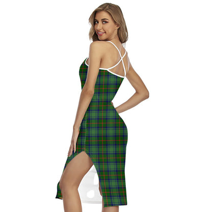 Cranstoun Tartan Crest Back Cross Cami Dress